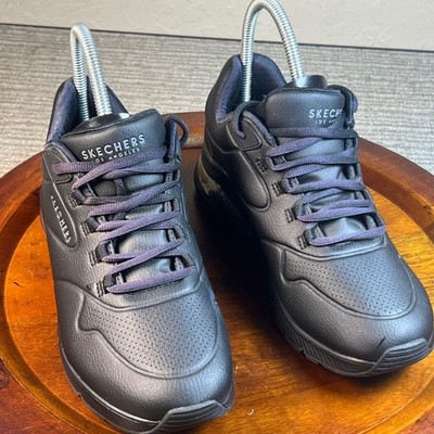 Skechers Uno Stand on Air Womens Sneakers 155543TX Athletic Walking Black 8.5