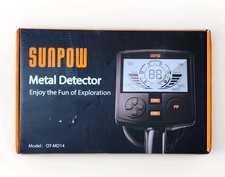 Sunpow OT-MD14 Black Orange Digital Display Metal Detector With Manual