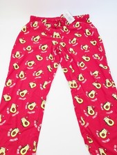 Mens Christmas Pyjama Bottoms Avo Merry Avocado Print Red Lounge Pants Size M