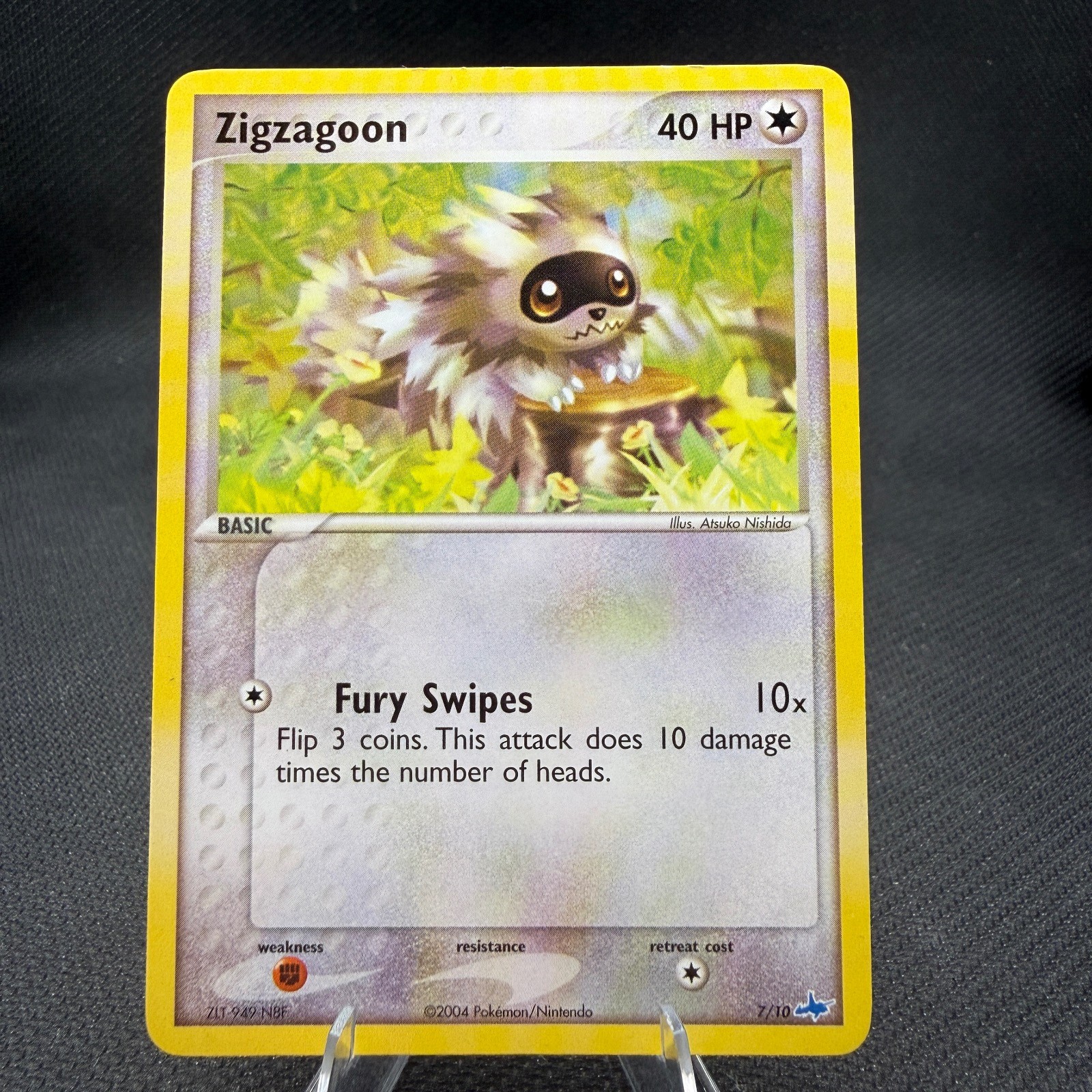 Zigzagoon 7/10 EX Trainer Kit Latios Pokemon Moderately Played