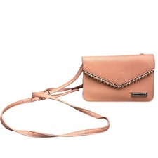 Tahari Mini Ball & Chain Pink Pebbled Vegan L...
