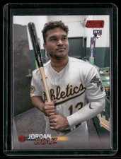 Jordan Diaz Rookie 2023 Stadium Club Red Foil Oakland Athletics #152