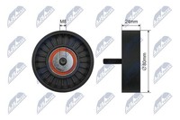 Spannrolle Keilrippenriemen NTY RNK-BM-051 FüR Opel Omega V94 Caravan F35 M35