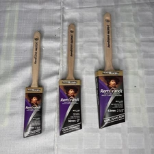 Arroworthy Rembrandt (1) 1.5", (1) 2", (1) 2-1/2 Semi-Oval Paint Brush Lot of 3