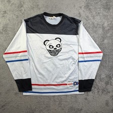 VSTR Hockey Jersey Panda Bone Thugs Hugs Mens L Graphic Sportswear Relaxed