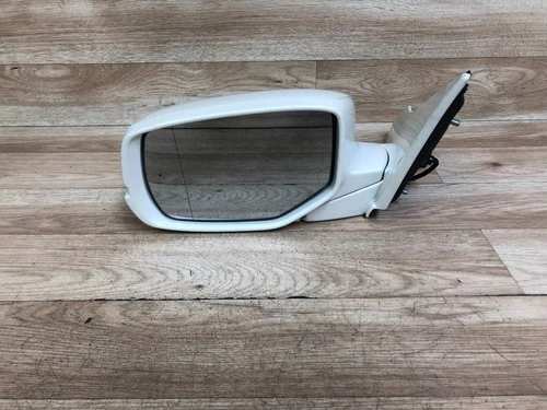HONDA ACCORD OEM FRONT DRIVER SIDE EXTERIOR DOOR MIRROR WITH CAMERA WHITE 13-17