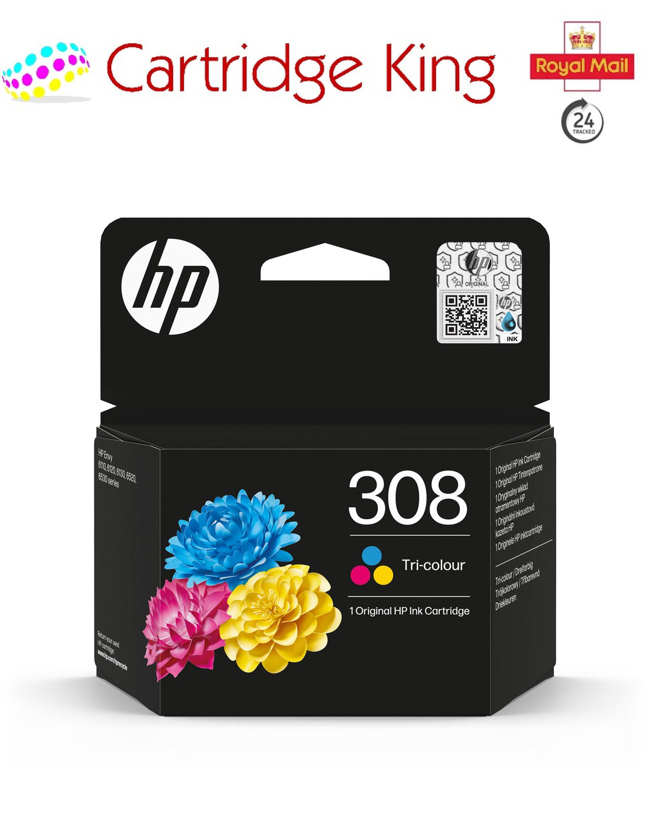 HP 308 Std colour cartridge for HP Envy 6530