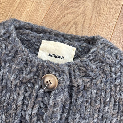 THE SHISHIKUI Mix cardigan/D.GRAY THE SHISHIKUI Mix cardigan/D.GRAY