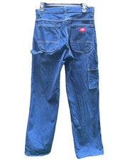 Dickies Mens 100 Cotton Blue Carpenter Painter Straight Leg Denim Jeans Sz  W:30