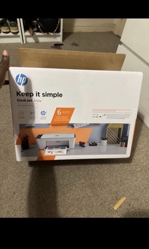 HP DeskJet 2721e All-in-One WLAN Tintenstrahldrucker - Weiß (26K68B#687)