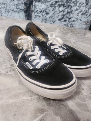 Vans ''Off the Wall'' schwarze Sommer Canvas Pumps Sneaker UK 5