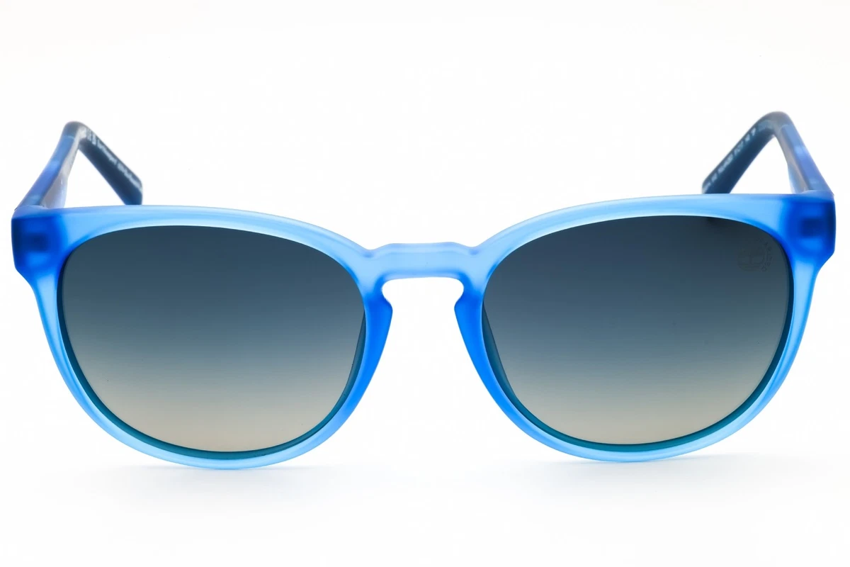 Timberland TB00014 91D Matte Blue / Smoke Polarized 51mm Unisex Sunglasses