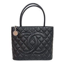 CHANEL Trendy CC Black Caviar Leather Tote A01804 #OKB2416