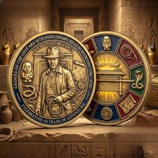 Indiana Jones 45Th Anniversary Relic Hunter Coin