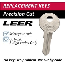 Leer Truck Cap Keys Truck Topper Replacement Key Cut To Code 001-020