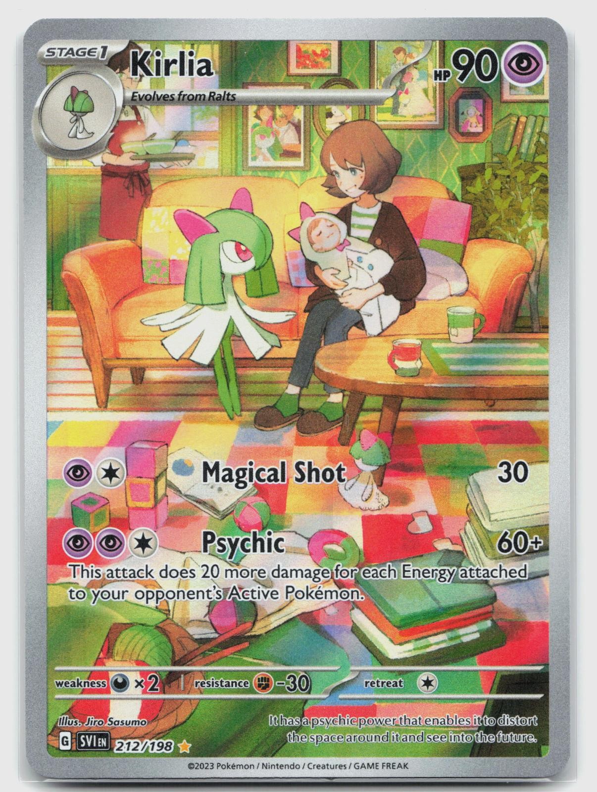 Kirlia 212/198 NM Scarlet & Violet Base Set Illustration Rare Pokemon