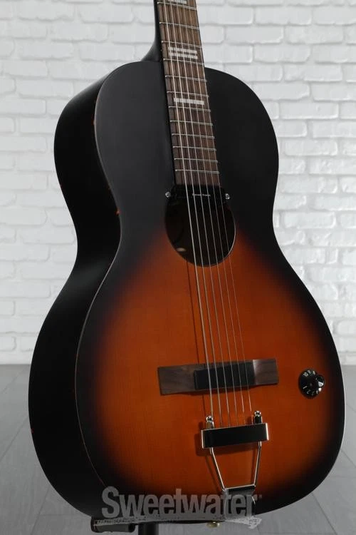 Guitarra eléctrica acústica Recording King Dirty 30s Series 9 Single 0 - Negra Foto 3 de 4