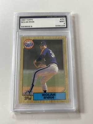 Nolan Ryan Graded Cards Mint 9. 1987 Topps - Nolan Ryan #757 | eBay