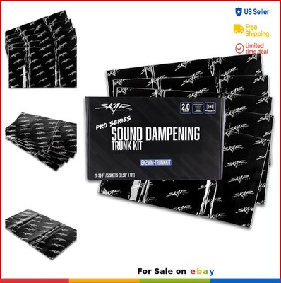 Sound Deadening Mat 20 Sq Ft 80 Mil Car Trunk Insulation Butyl Rubber Aluminum