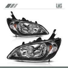 Headlights Assembly For 2004-2005 Honda Civic Pair Clear Lens Front Leftright Headlights Assembly For 2004-2005 Honda Civic Pair Clear Lens Front Leftright