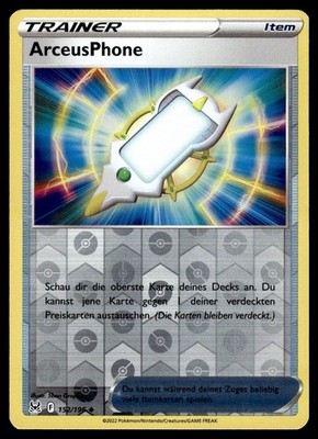 ArceusPhone 152/196 Uncommon Lost Origin Pokemon Reverse Holo NM Deutsch