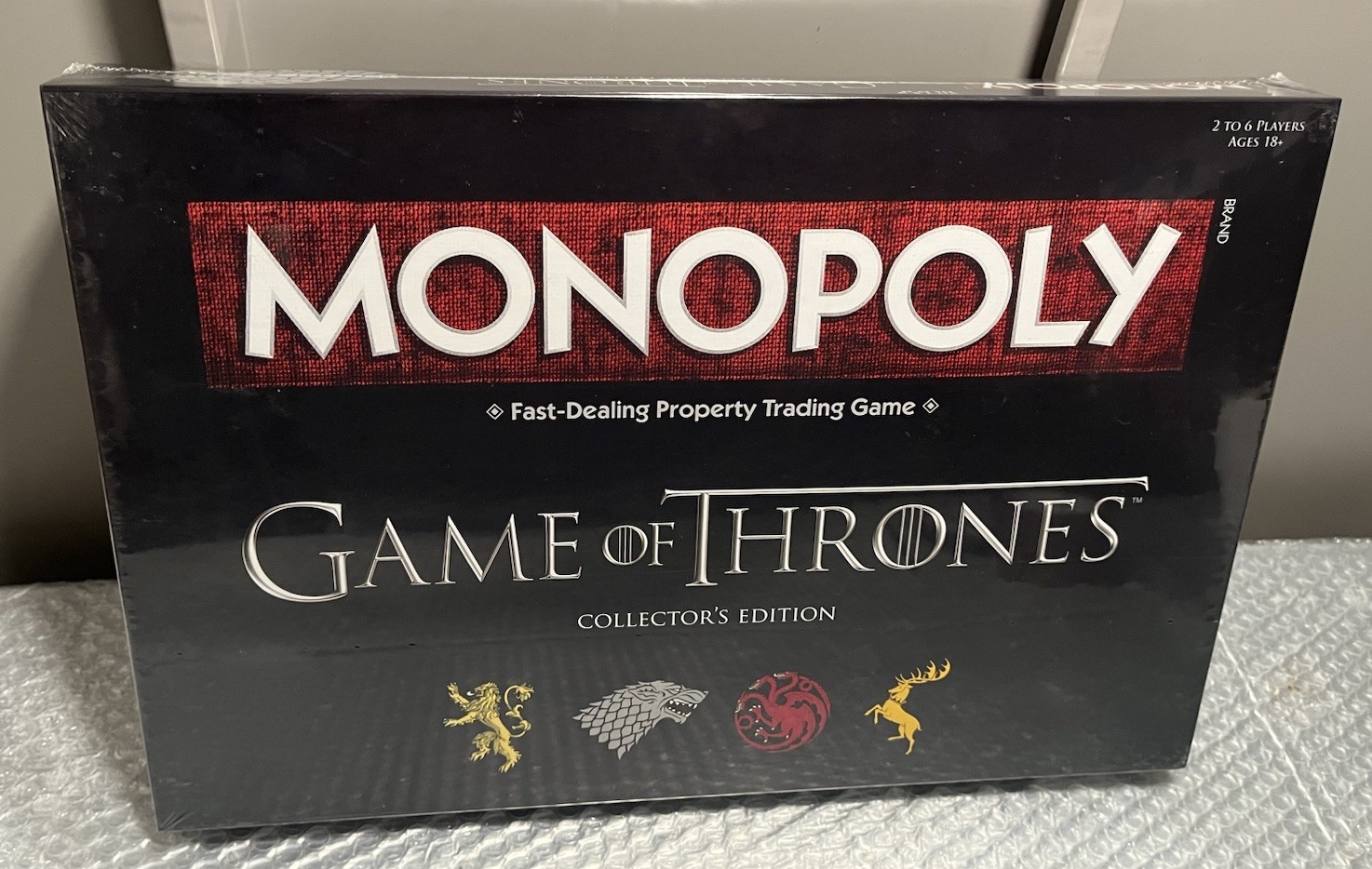 Monopoly Game of Thrones Collector's Edition Board Game 2015 Sealed Hasbro