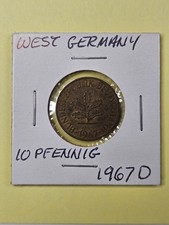 COINS - WEST GERMANY - 10 PFENNIG 1967 D