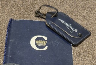 Concorde Flight Memorabilia Inflight Menu & Luggage Tag Set VGC For Age