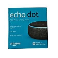 Brand New AmazonEcho Dot Charcoal (3rd Gen) Smart Speaker 