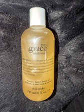 Philosophy Pure Grace Nude Rose Shampoo, Bubble Bath, Shower Gel 8 Fl Oz
