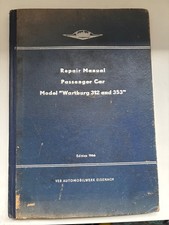 Car Repair Manual for 'Wartburg 312 and 353'