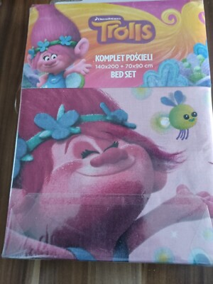 Dream Works Trolls Trolle Poppy Kinderbettwäsche Kinderbett·Neu