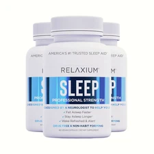 3-Pack Relaxium Sleep Natural Dietary Supplement for Better Sleep (180 Capsules)