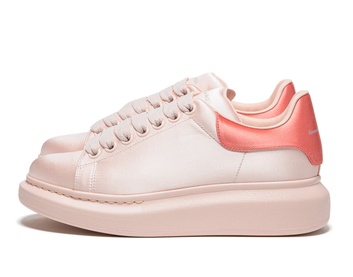 ALEXANDER MCQUEEN Silk Satin Oversized Sneakers Schuhe