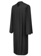 Matte Black Choir Robe
