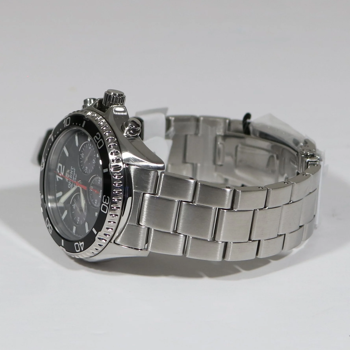 Orient Sports Mako Solar Black Dial Men's Stainless Steel Watch RA