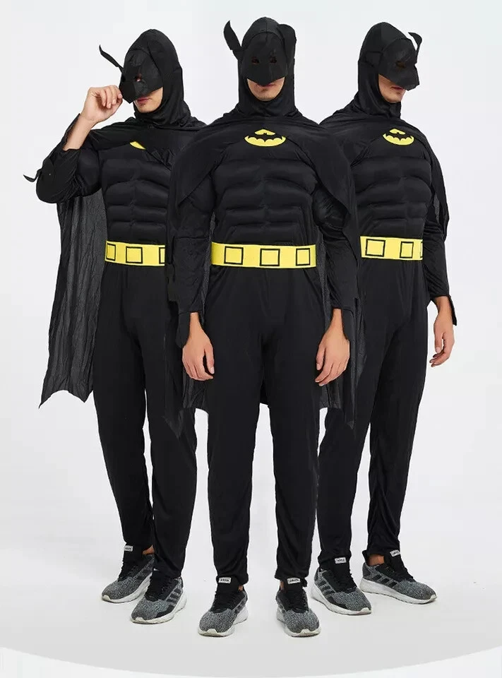 Marvel Superhero Adult Costumes Dress Up Jumpsuit + Mask Mens Womens — 第 2/4 张图片