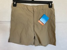 COLUMBIA SILVER RIDGE IV SHORT BOYS SIZE L LARGE 10/12 TAN NEW