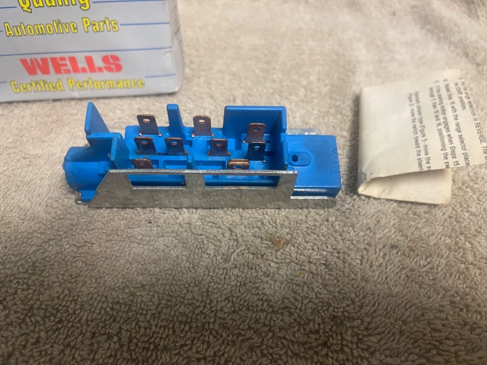NOS WELLS LS442 GM STARTER SWITCH 1969-77 OLDS 1971-77 PONTIAC 1968-78 CHEVY - Imagem 3 de 4