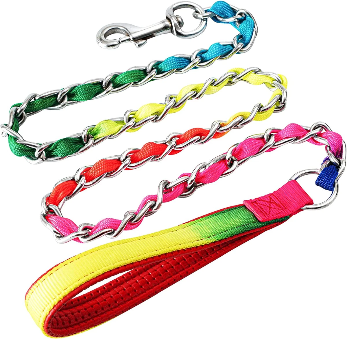 Duckygoo Chew Proof Dog Leash Large Dogs, Heavy Duty Chain Leash for Large  Breed | eBay