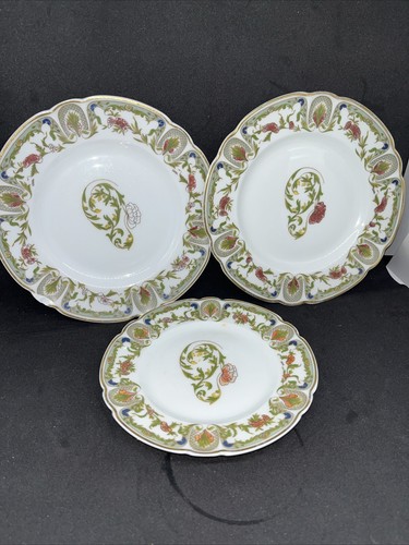 3 Vintage Charles Haviland Limoges Plates France Porcelain - 第 1/8 張圖片