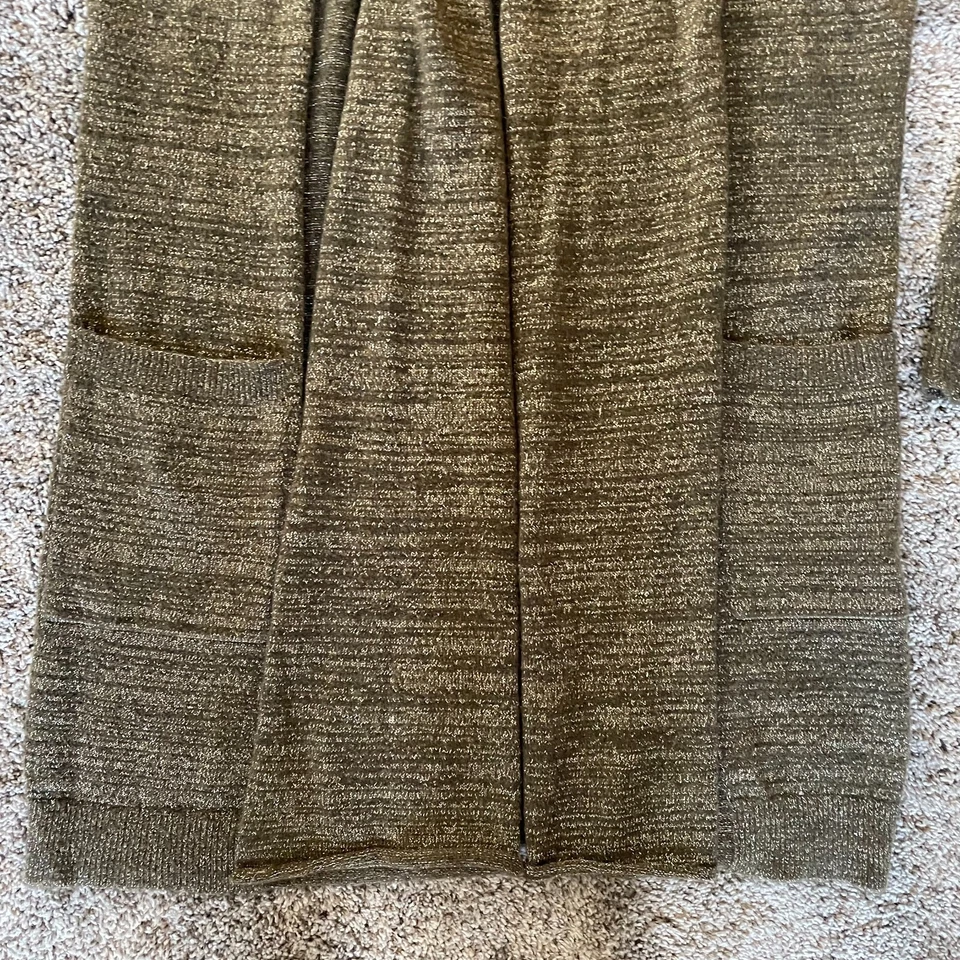 Cárdigan para mujer con bisagra diseñado en Seattle S manga larga frente abierto con bolsillos Foto 2 de 4