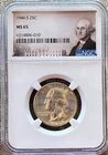 1946-S WASHINGTON SILVER QUARTER   NGC MS 65 Quality Photos     #T585