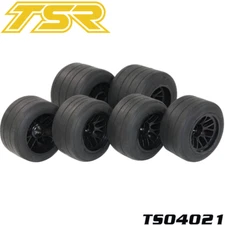 Team Saxo TS04021 F1-Future Front/Rear Tire & Wheel Set (6) F1 Formula One Part