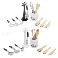 1:12 Miniature Cooking Utensils Baking Tools Set Dollhouse Kitchen Accessories