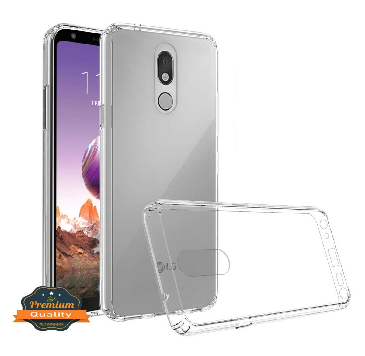 For LG Stylo Transparent Clear Case Cover Thin Hybrid Silicone Gel Rubber  TPU