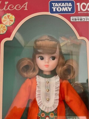 Takara Tomy Licca-chan Retro Orange Lips 100th Anniversary Doll