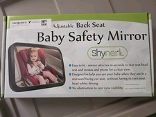 ADJUSTABLE BACK SEAT BABY SAFETY MIRROR/BLACK By SHYNERK