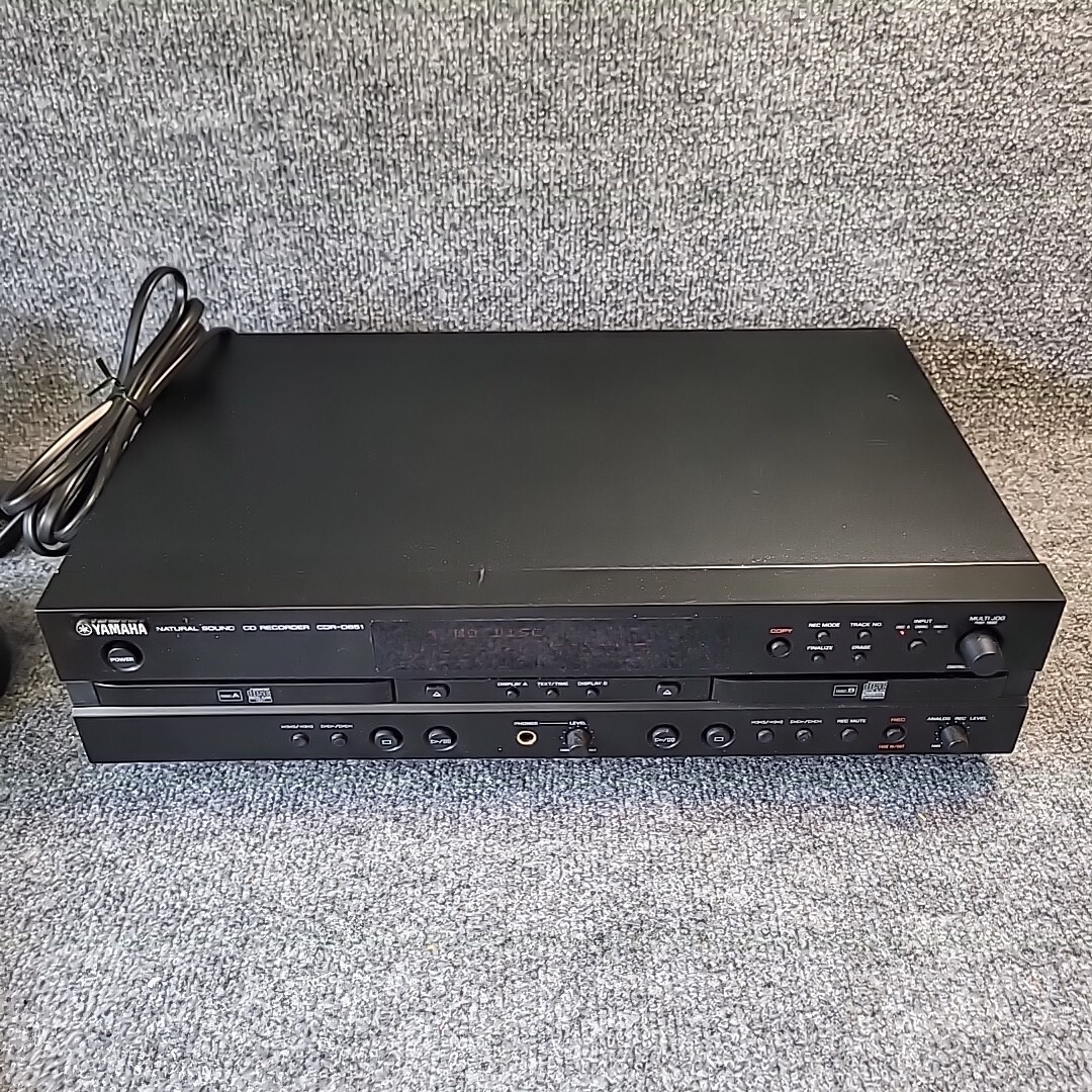 YAMAHA CD Recorder CDRD651 Double Deck Analog Digital Input TESTED NO