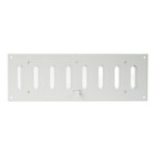 White Metal Air Vent Grille 300mm x 100mm with Shutter Flat Louvre Duct Cover